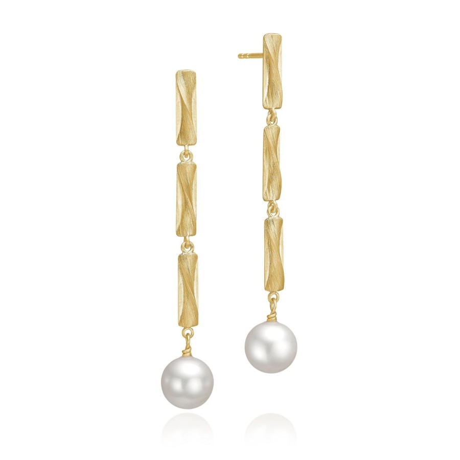 Smykker Dulong Fine Jewelr | Vega Relief Pearl Oreringe