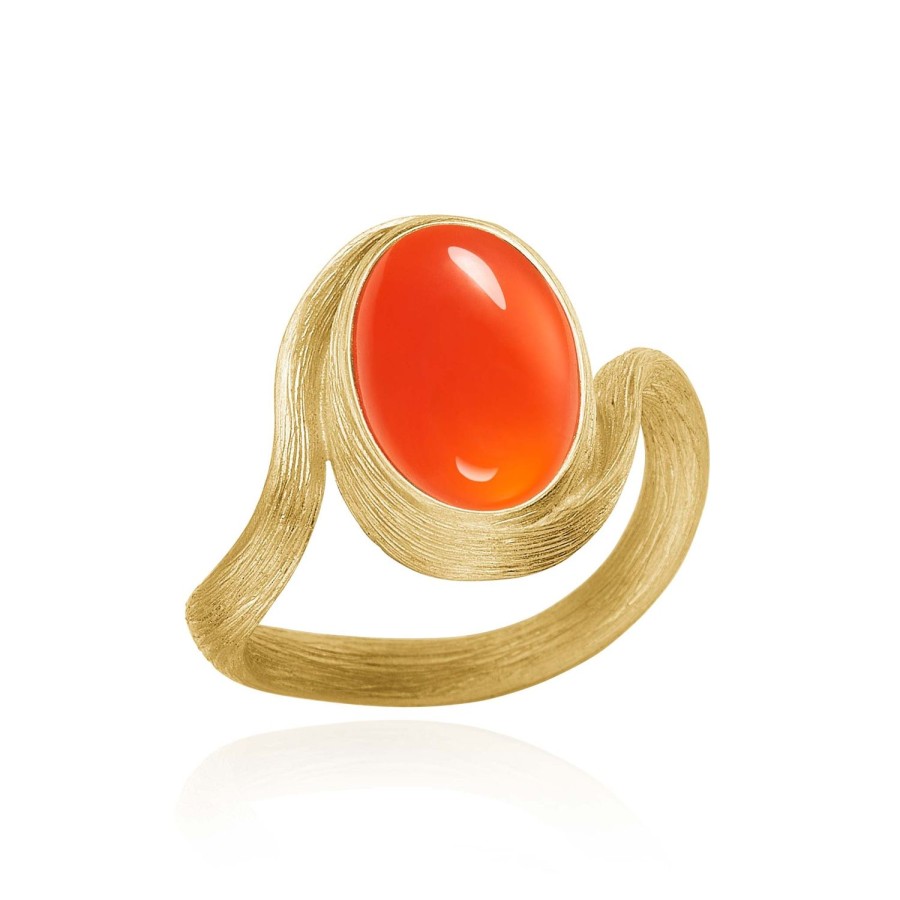 Smykker Dulong Fine Jewelr | Vega Ring Med Karneol · Lille