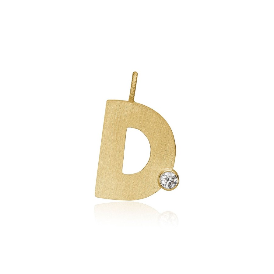 Smykker Dulong Fine Jewelr | Letter D Diamond Vedhaeng